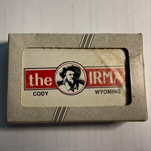 Playing Cards Plastic Wild Bill The Irma Cody Wyoming Vintage NIB